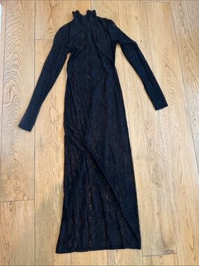 2 piece long sleeve lace prom dress Two Piece Mermaid Prom Dresses Lace Long Sleeves